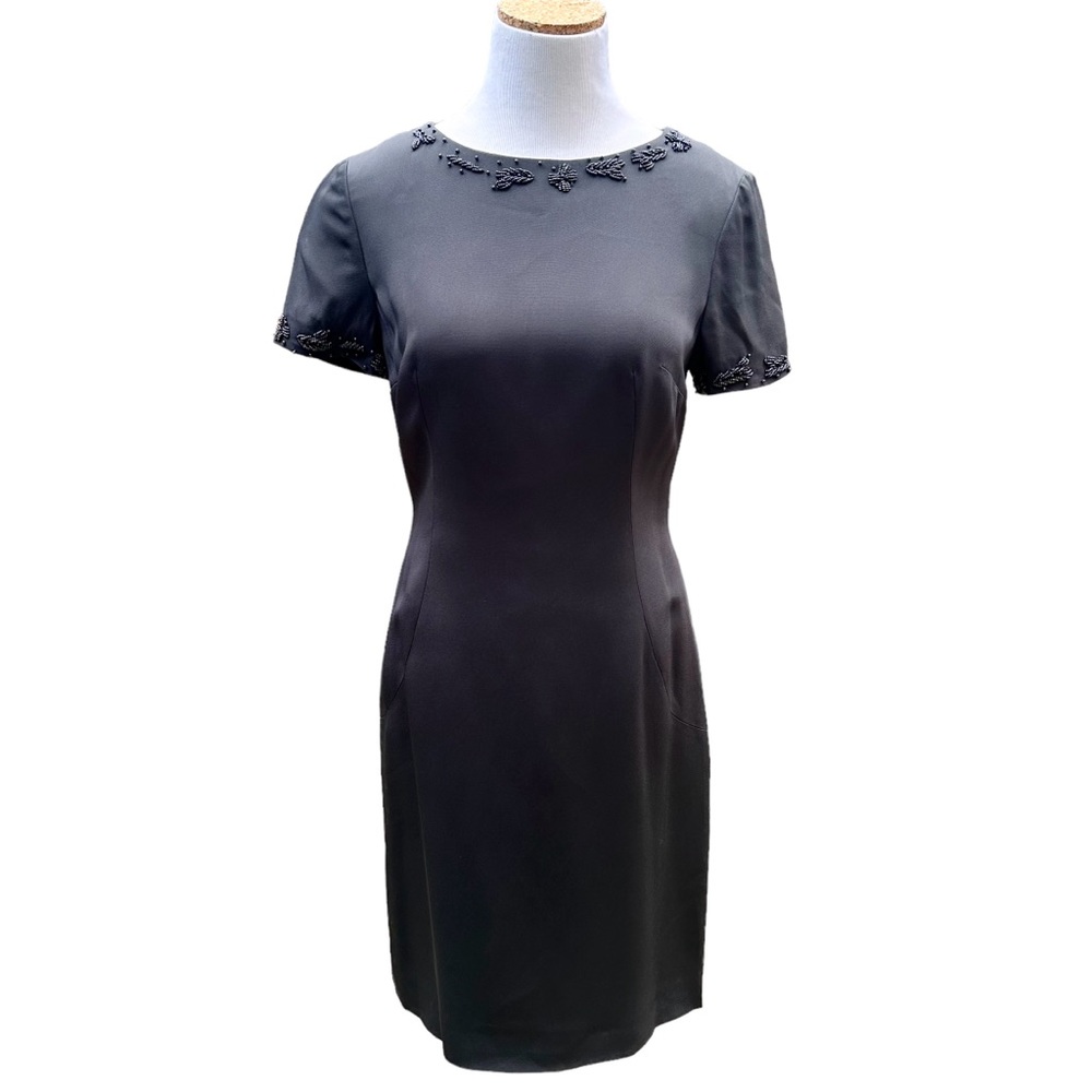 Dolce & Gabbana Beaded Cocktail Dress Black SZ 40 Small - Picture 8 of 16